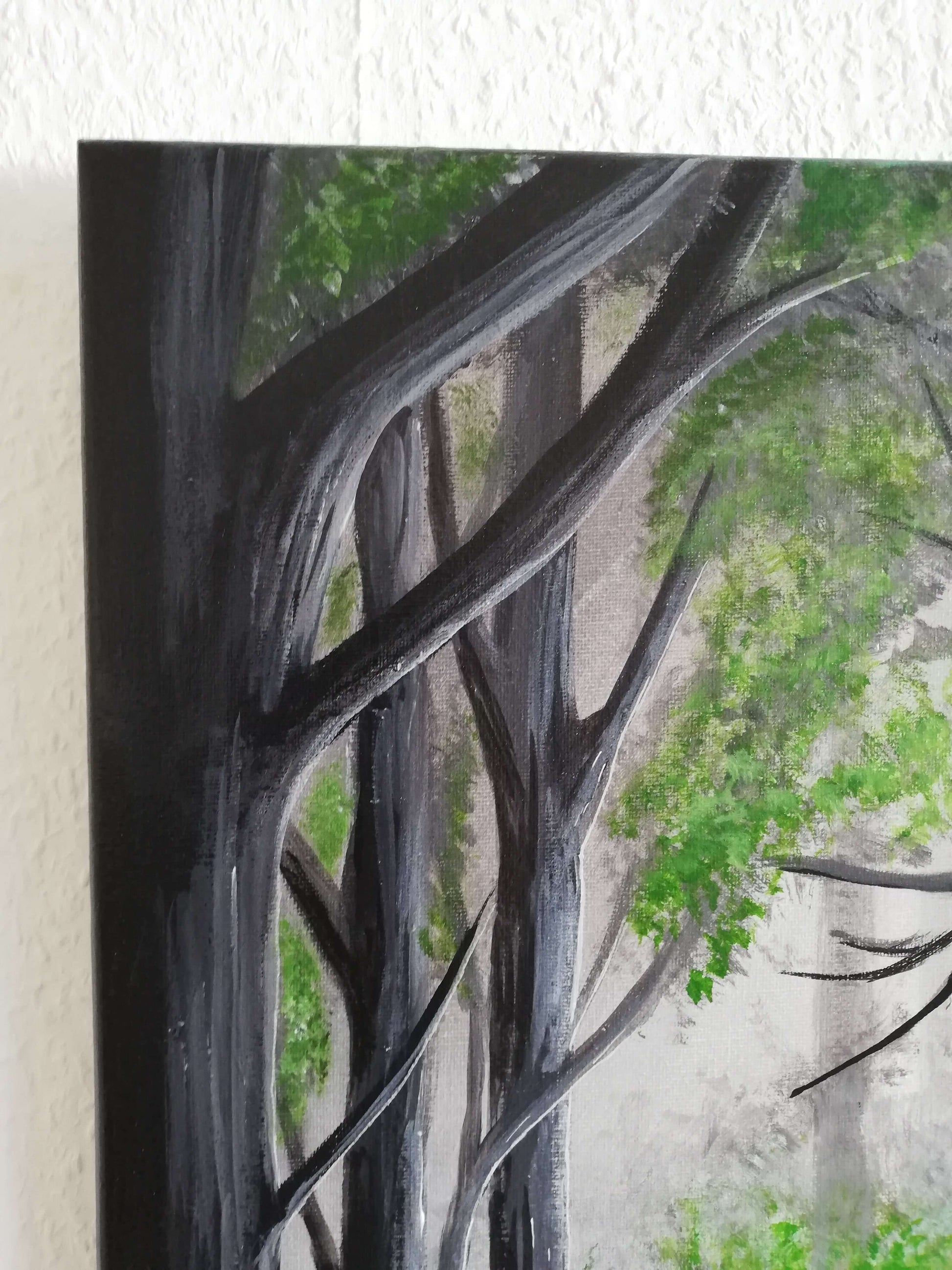Call of the Wild, ©Ian Garrett 2020. Acrylic on Canvas 20 x 16 inches.