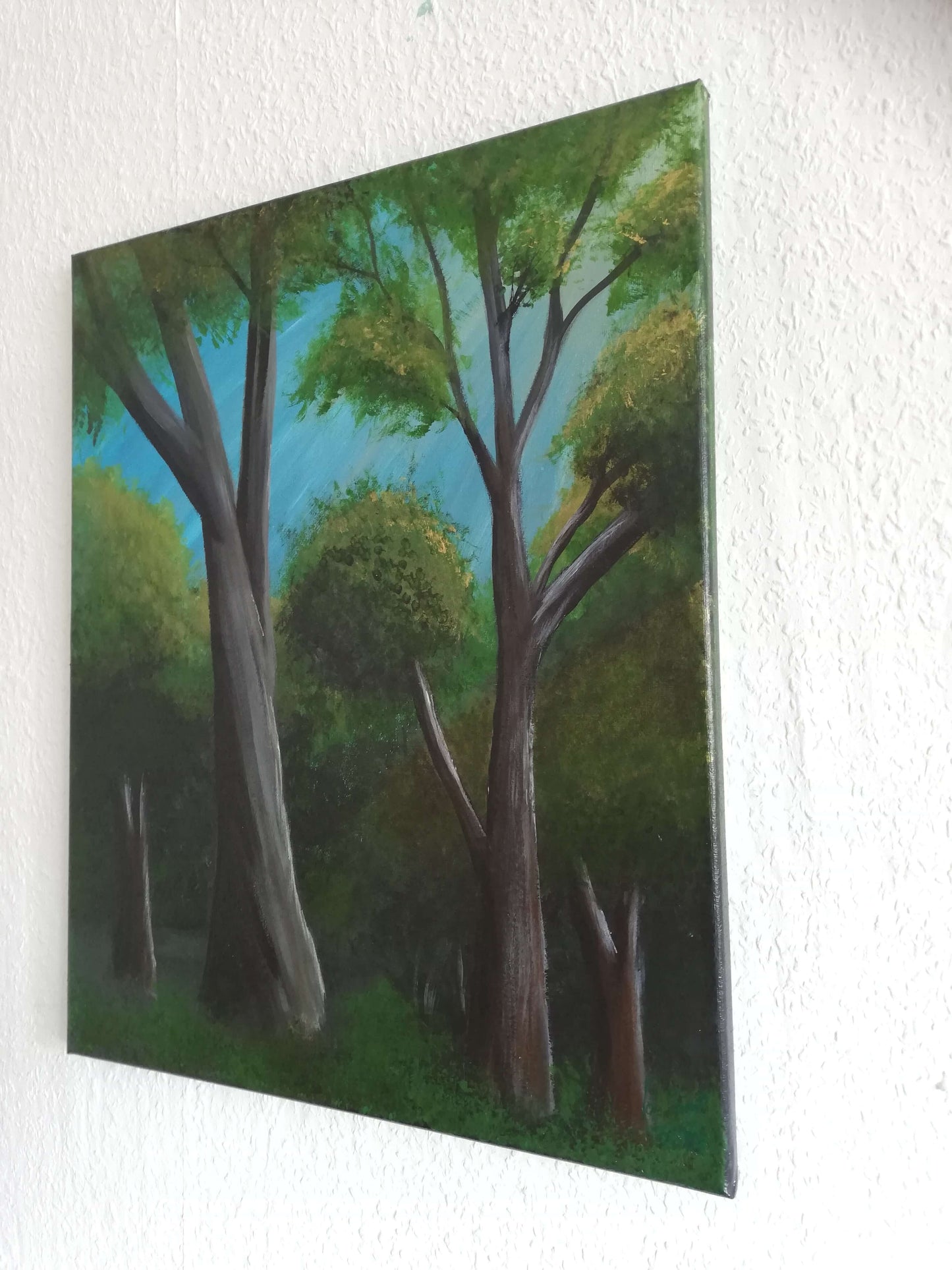 Woodland, ©Ian Garrett 2020. Acrylic on Canvas 20 x 16 inches.
