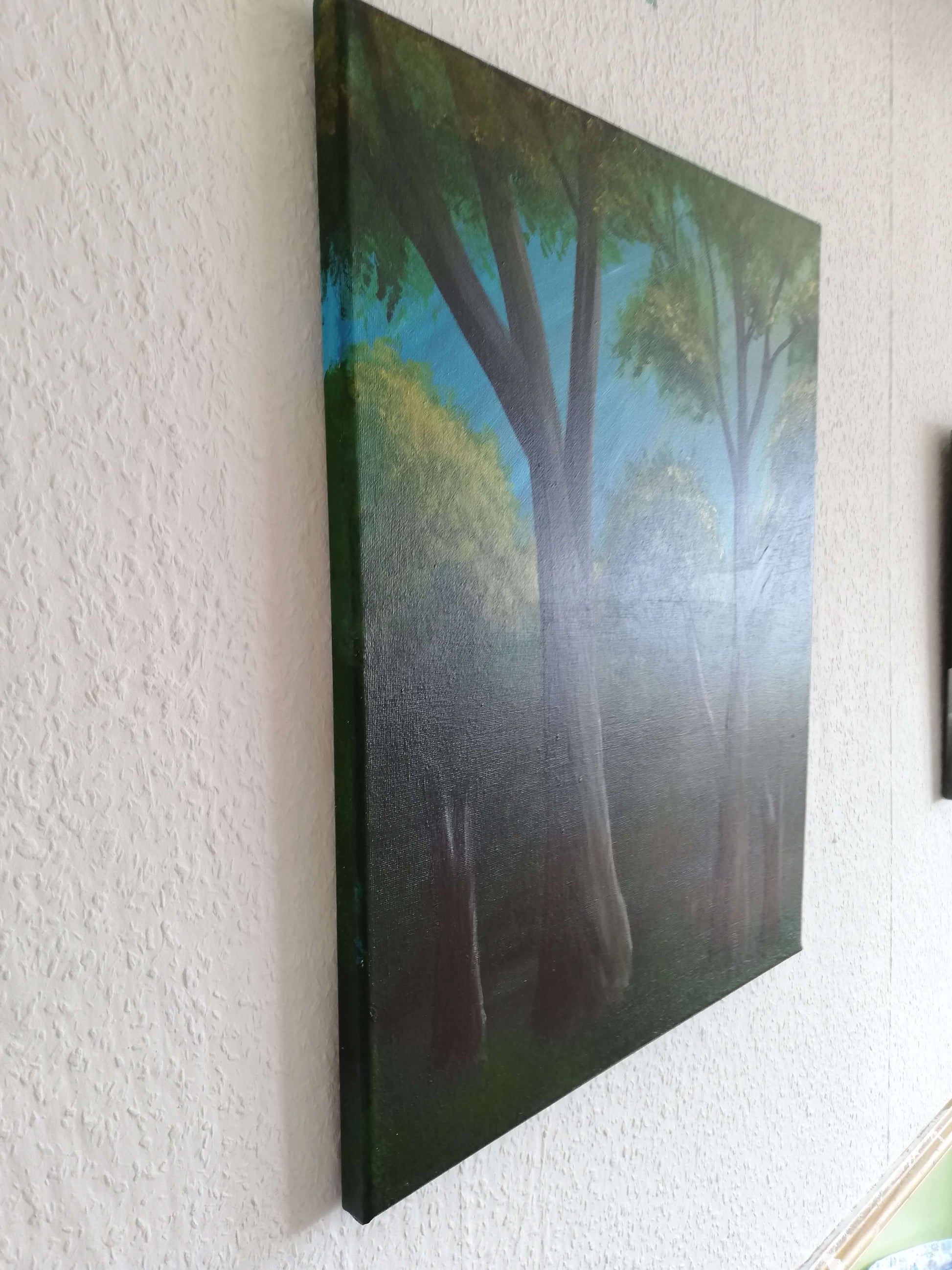 Woodland, ©Ian Garrett 2020. Acrylic on Canvas 20 x 16 inches.