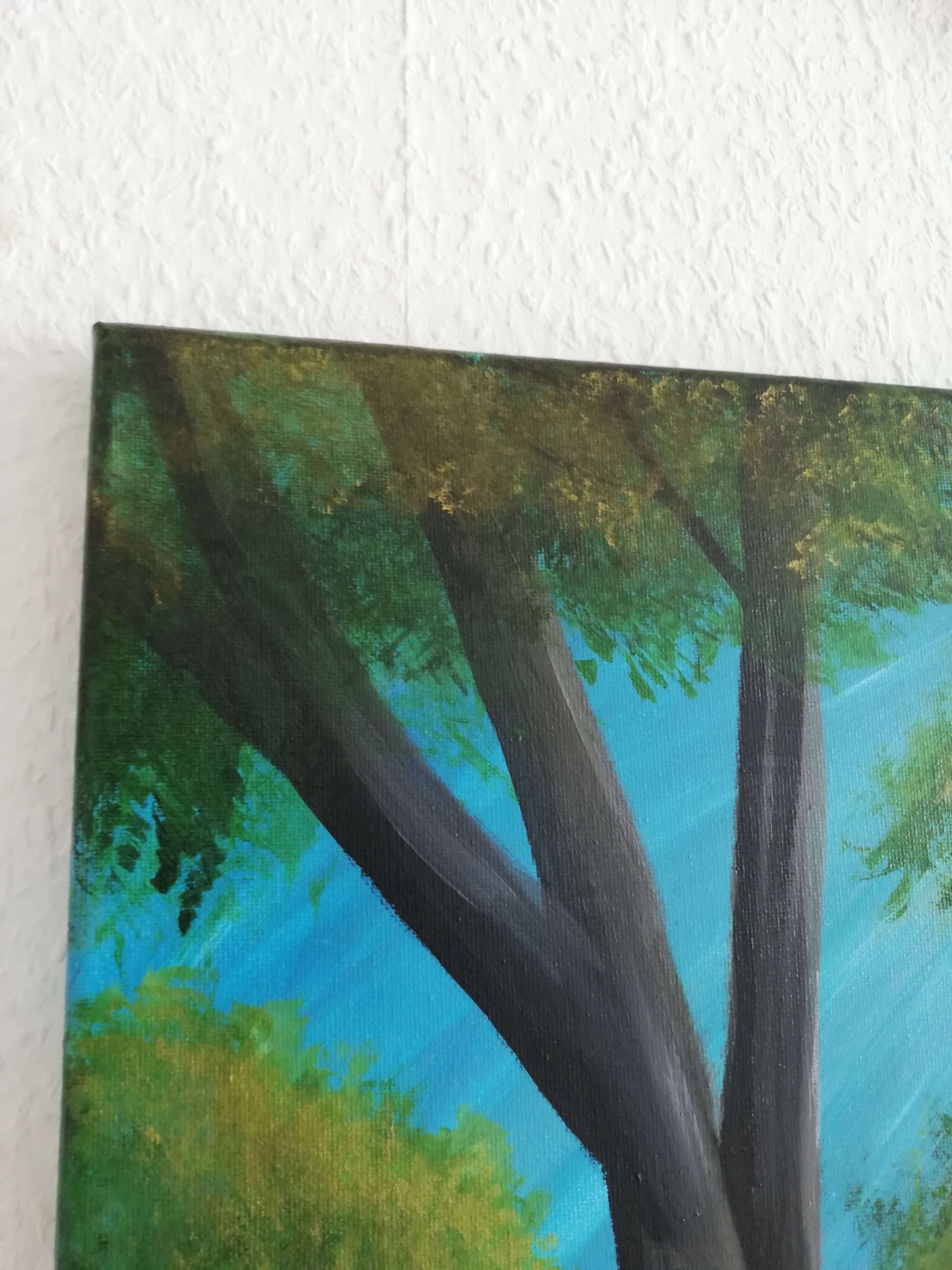 Woodland, ©Ian Garrett 2020. Acrylic on Canvas 20 x 16 inches.