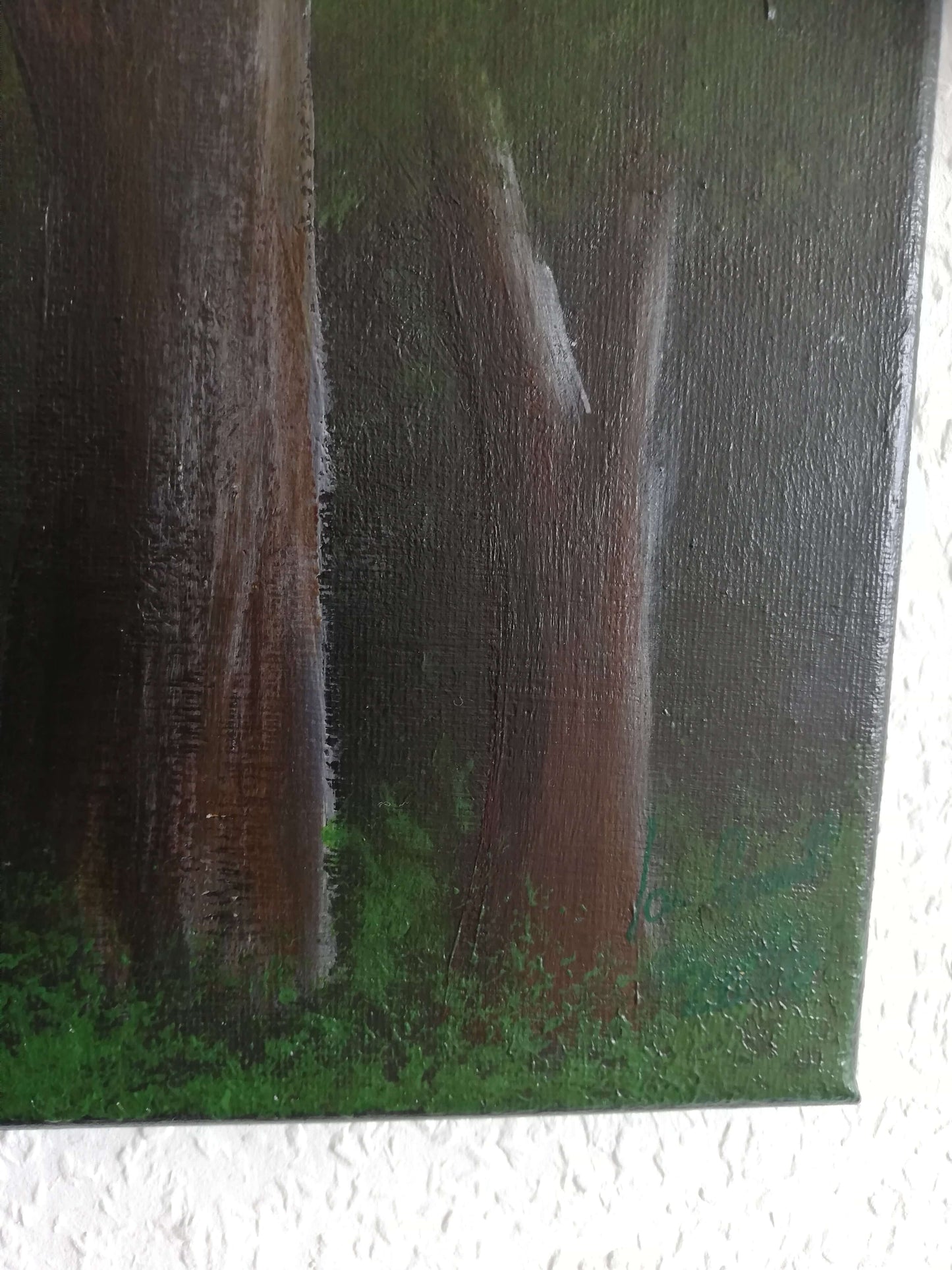 Woodland, ©Ian Garrett 2020. Acrylic on Canvas 20 x 16 inches.