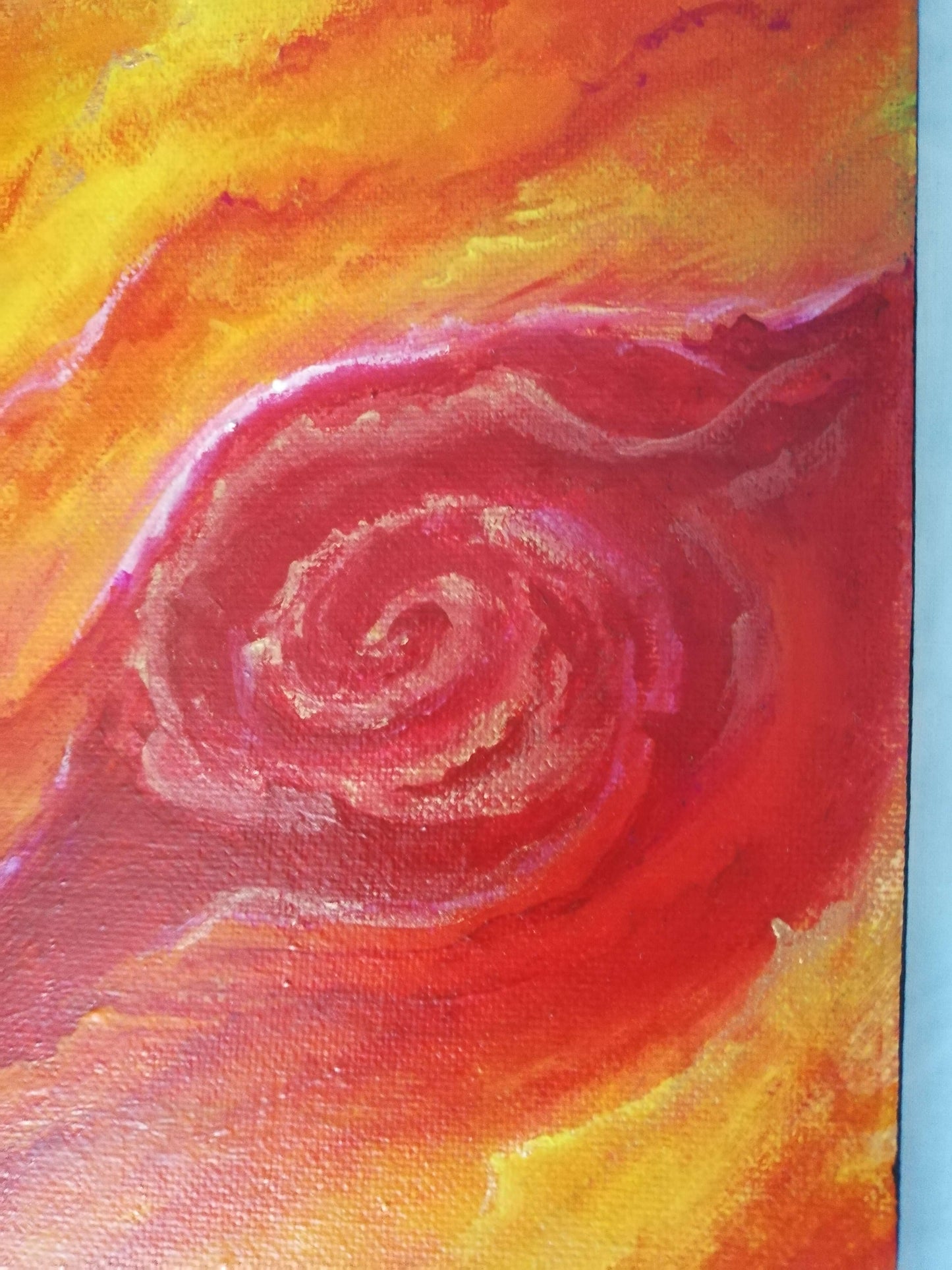 The Eye of Jupiter. ©Ian Garrett 2022. 10 x 8 Acrylic on Canvas.