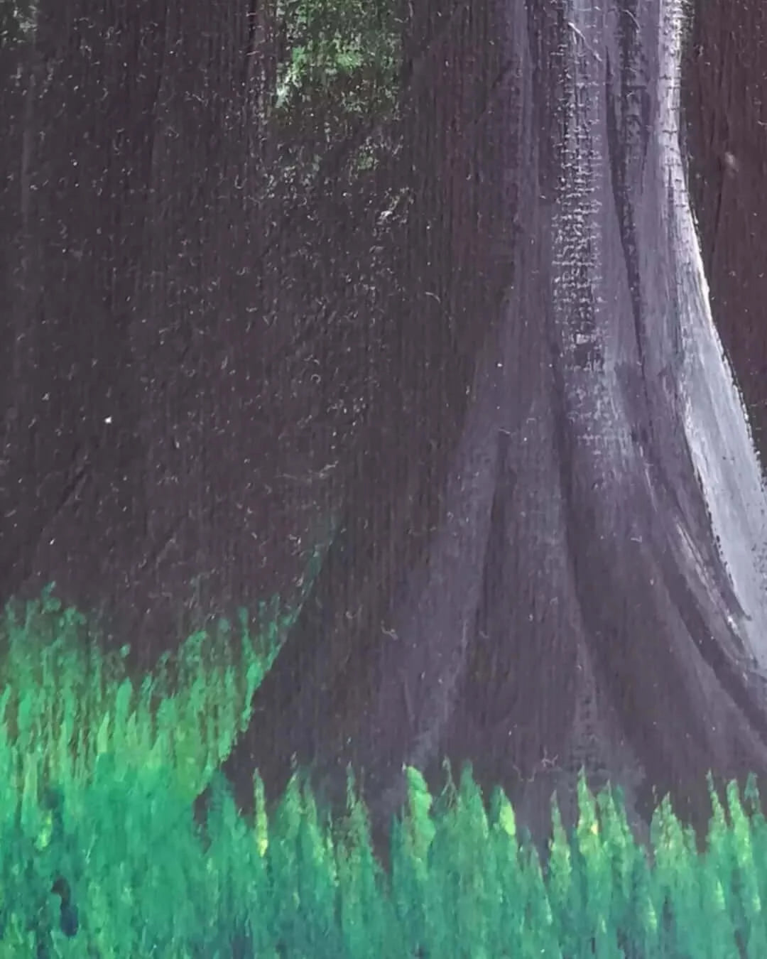 Ruined ©Ian Garrett 2022. Acrylic on Canvas 9"x 12" inches.