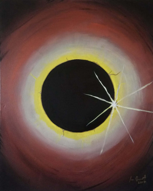 Ian Garrett Designs physical Total Eclipse 2017 (20” X 16” Acrylic on Canvas)