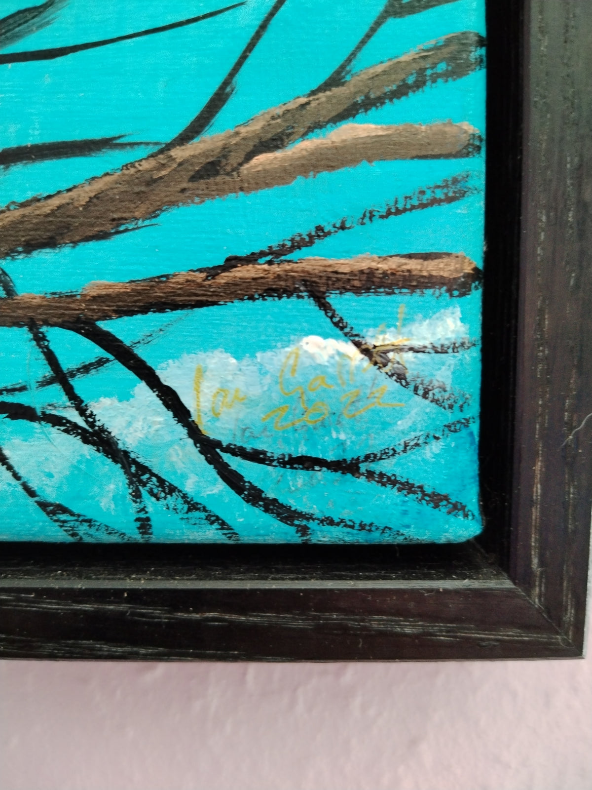 Daylight Moon - Original Painting by Ian Garrett (Framed).