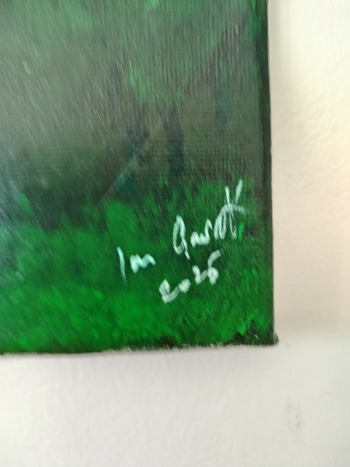 Woodland Serenity - Original 20x8 Painting by Ian Garrett