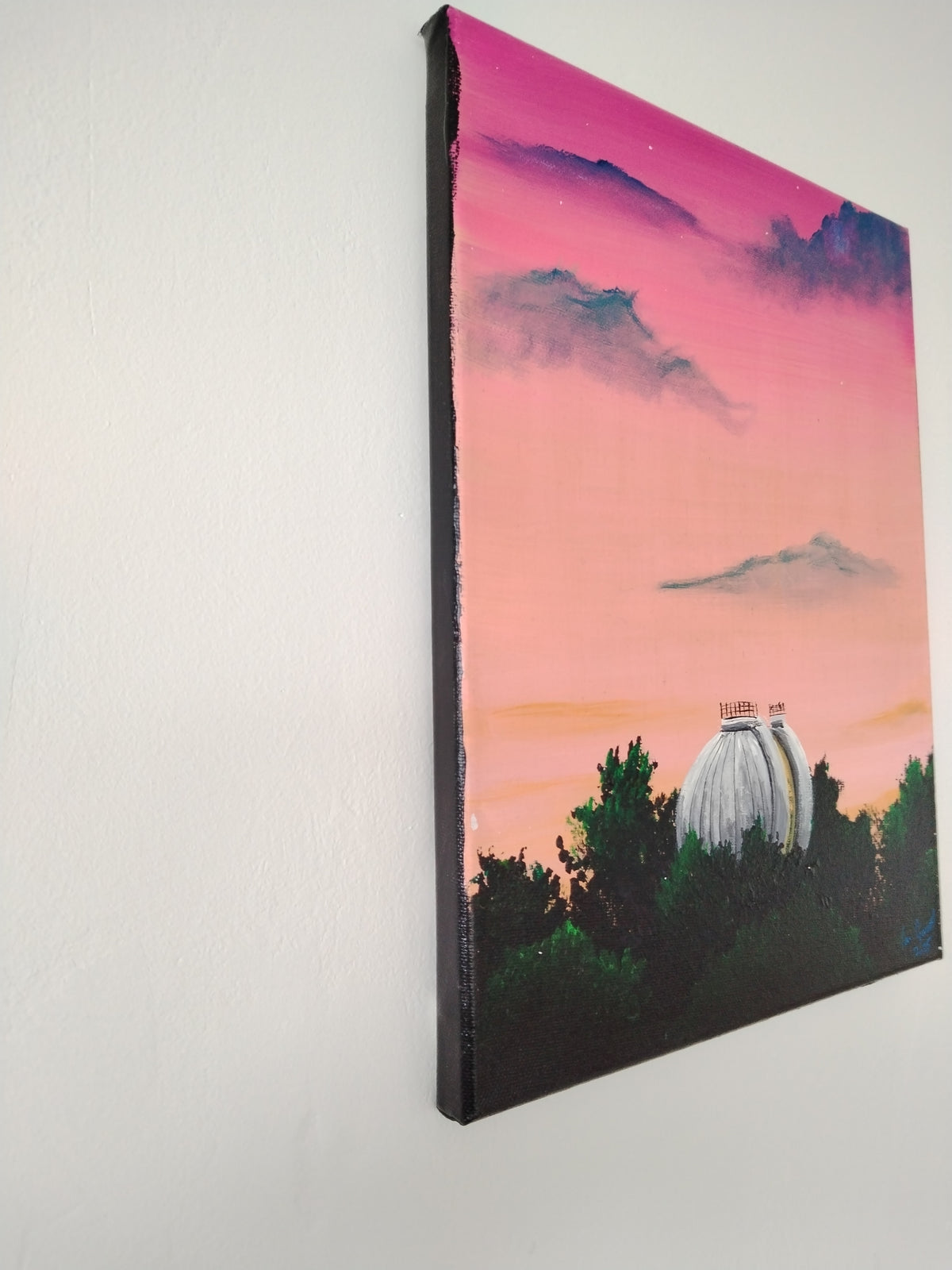 Sunrise Painting over Greenwich - Original Painting by Ian Garrett
