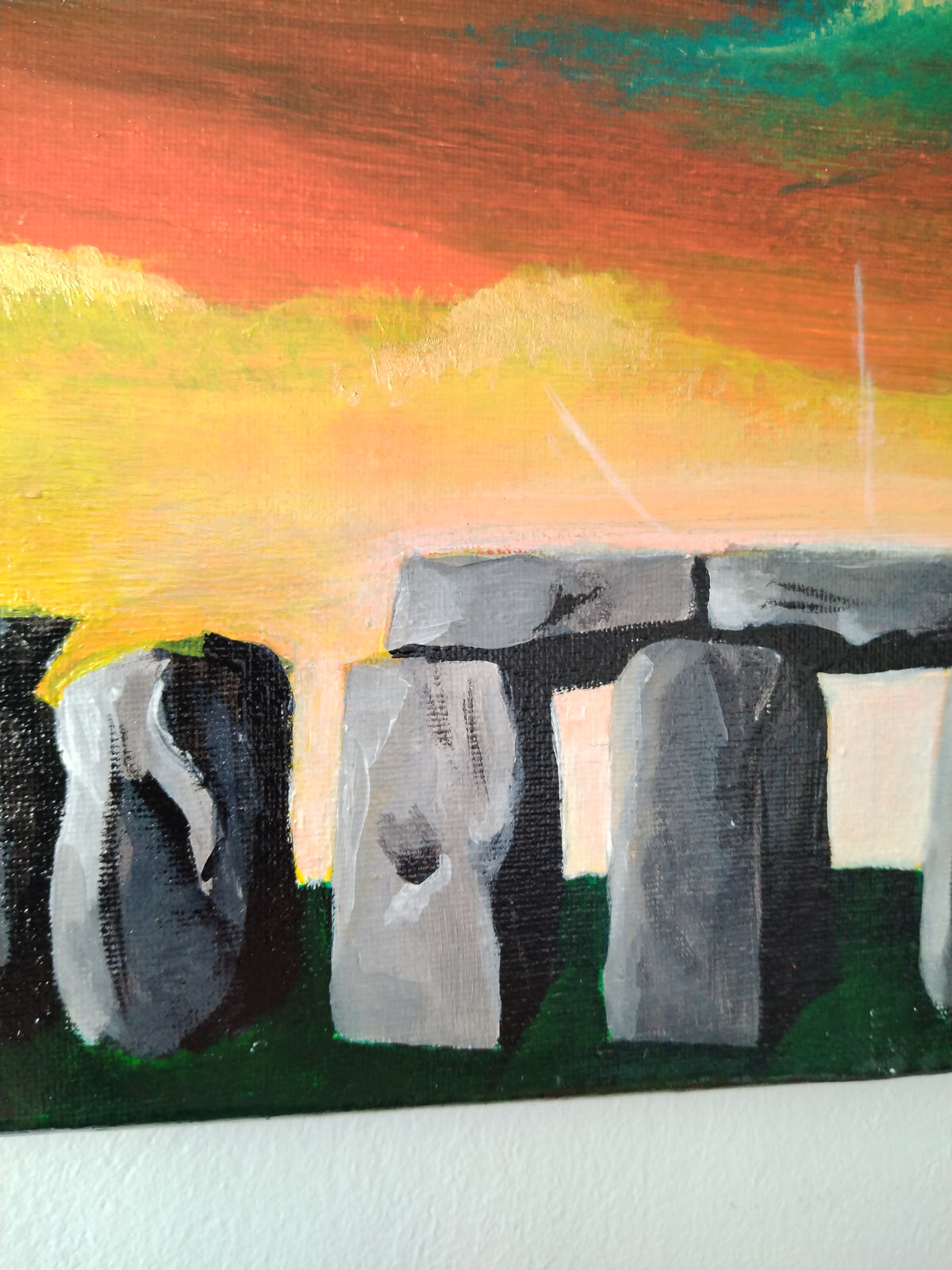 Stonehenge and the Heavenly Dance - Original Painting by Ian Garrett