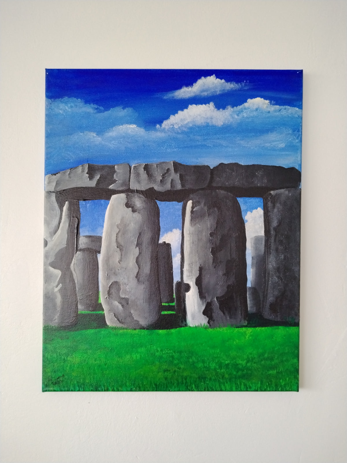 Stonehenge - Original Painting by Ian Garrett - 20x16, ready to hang.