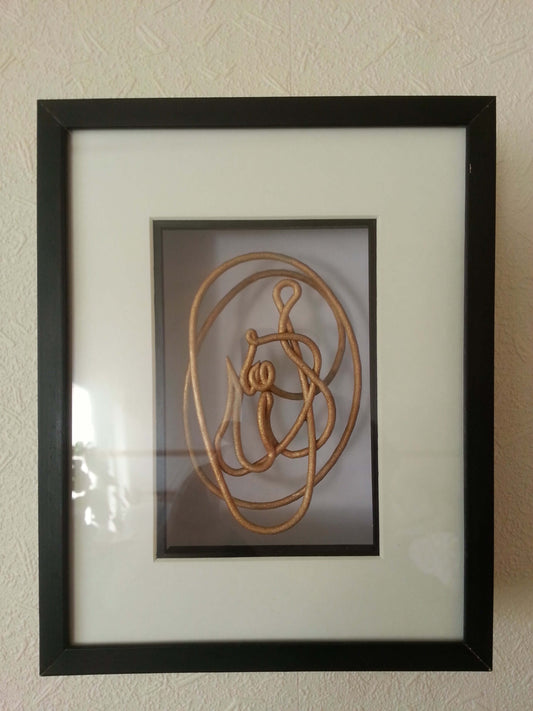 Allah Calligraphy Sculpture. 2012 - 3D Printed Nylon Polymer in Wooden Frame.