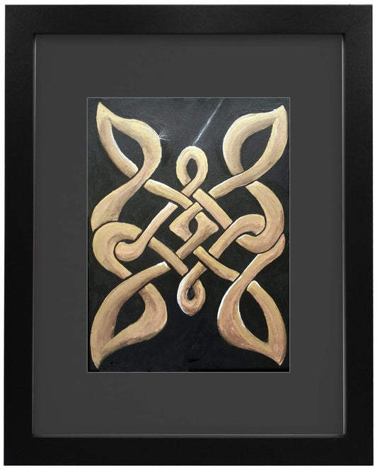 Ian Garrett Designs physical Gold Knot. 2013 (12" x 10" Acrylic on Canvas.)